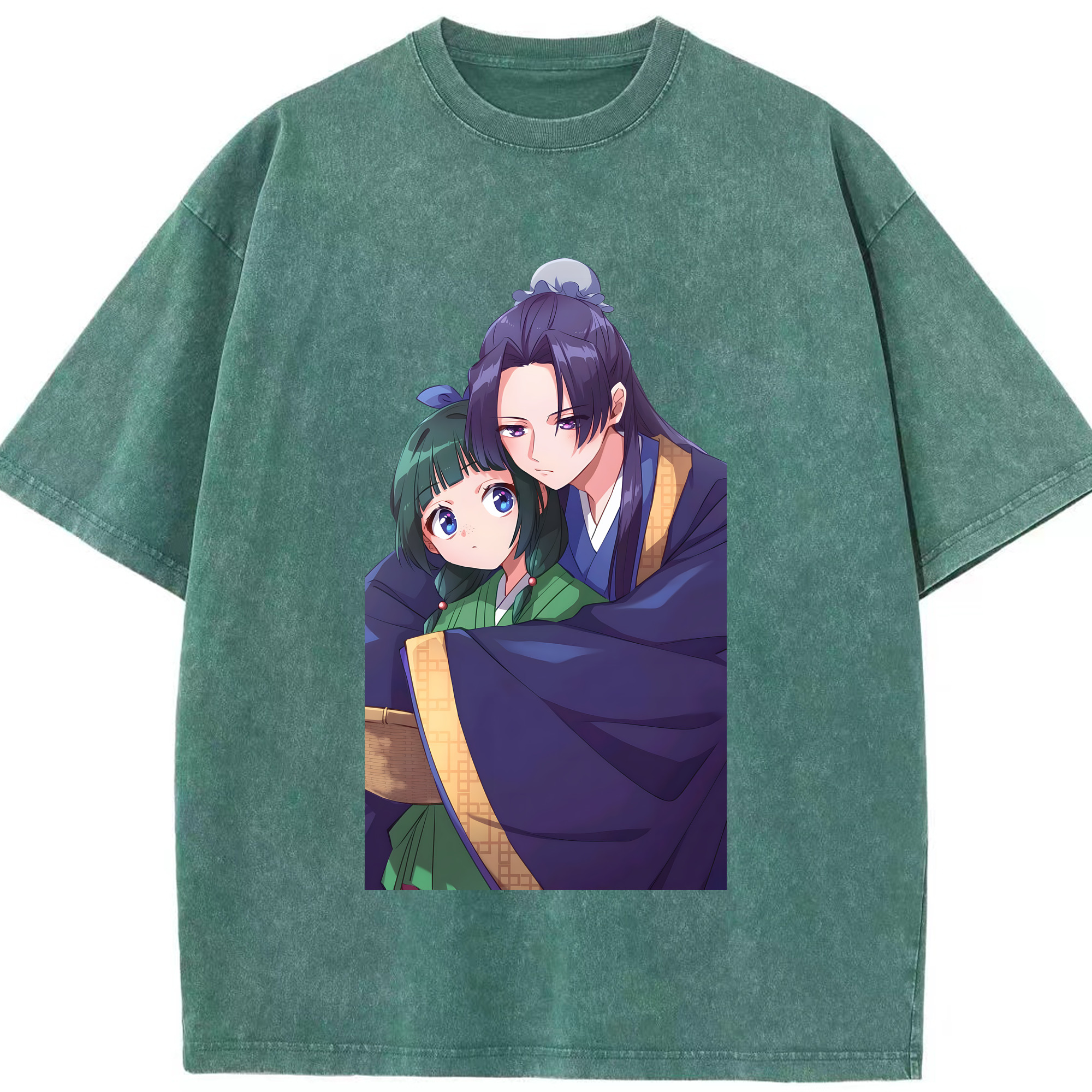 （画像用） 薬屋のひとりごと The Apothecary Diaries 綿100% ヴィンテージ風 半袖Tシャツ（フロントプリント）